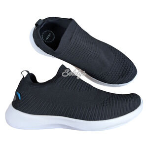 Vessi Everyday Move Slip On Onyx Black White Waterproof Dyma-Tex Sneaker Mens 12